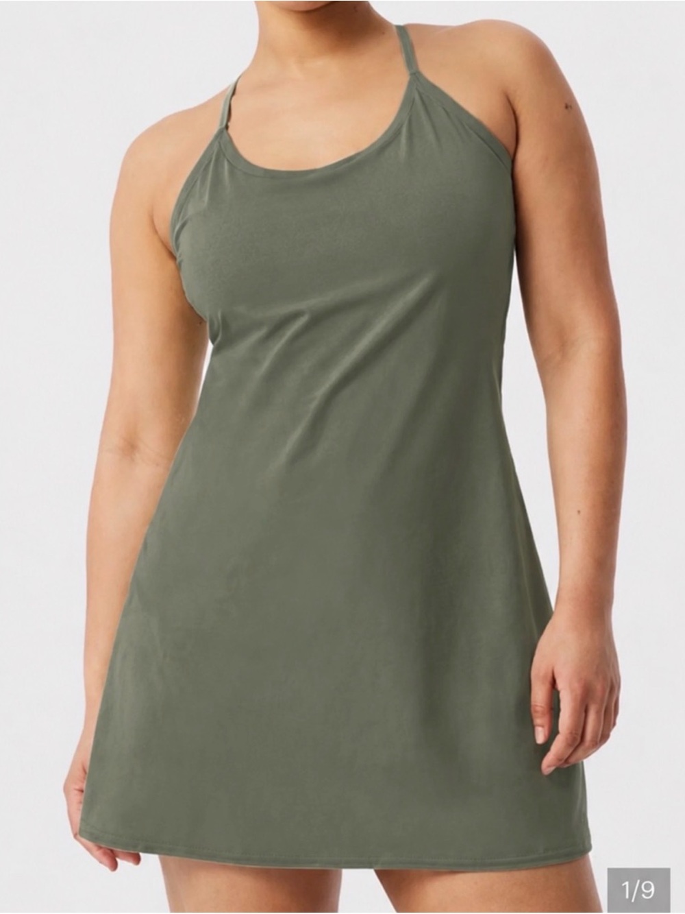 Outdoor Voices Exercise Dress Sz
XXL Built-In Shorts and Bra NWOT
Olive Green
